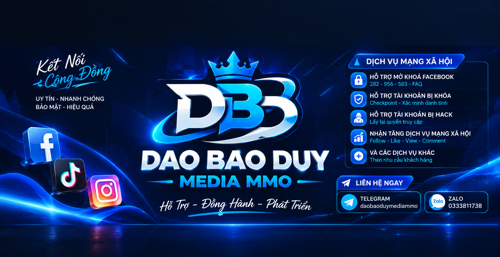 DAO BAO DUY – GƯƠNG MẶT TRẺ THEO ĐUỔI LĨNH VỰC DỊCH VỤ MẠNG XÃ HỘI